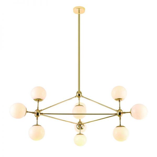 Nowoczesna lampa wisząca Atom Balls Gold