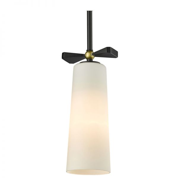 Nowoczesna lampa wisząca pojedyncza do salonu Bow Black by Magda Fornal