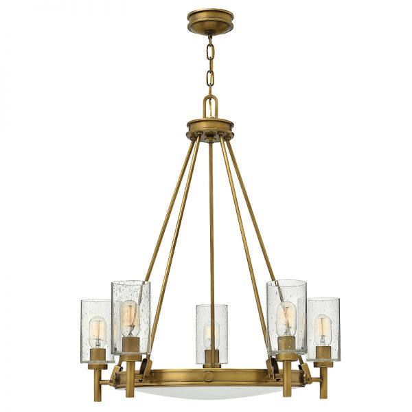 Lampa wisząca w stylu retro złota Fenice Gold V