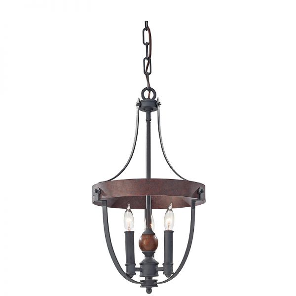 Stylizowana lampa wisząca w stylu rustykalnym English Style 30,5cm