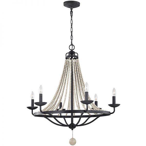 Żyrandol w stylu farmhouse Nora 6 śr. 82,30cm