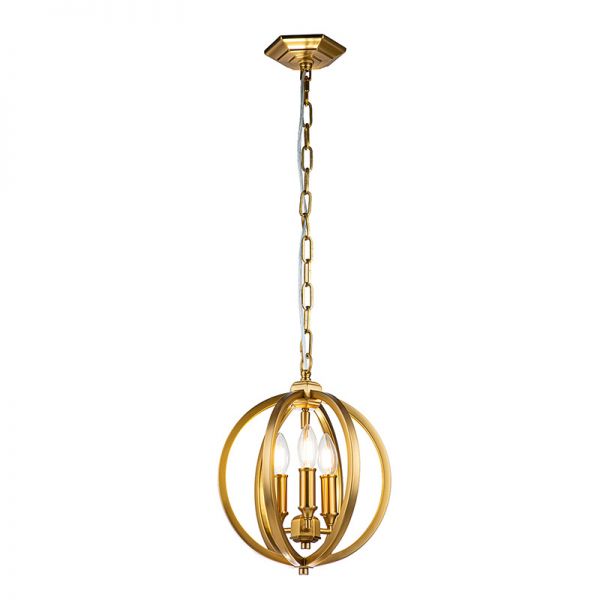 Lampa wisząca mała kula Corintia 3S Gold