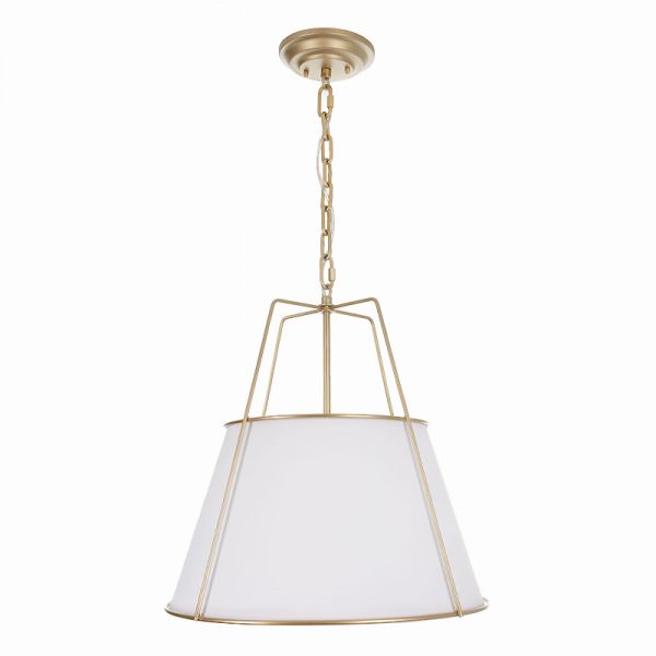 Lampa wisząca nad wyspę w stylu modern farmhouse Bigbury Gold
