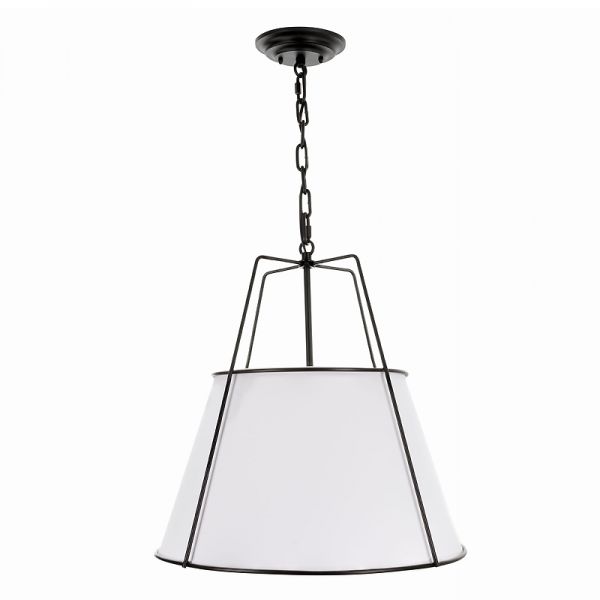Lampa wisząca nad stół w stylu modern farmhouse Bigbury Black