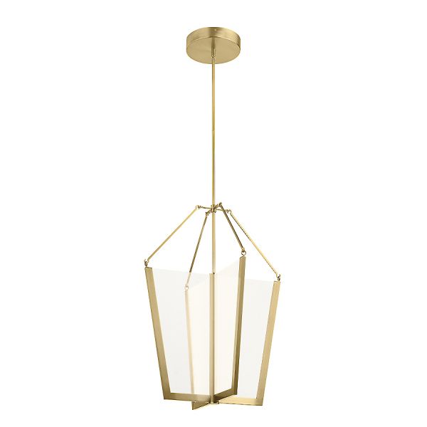 Nowoczesna złota lampa wisząca typu klatka Cartier L
