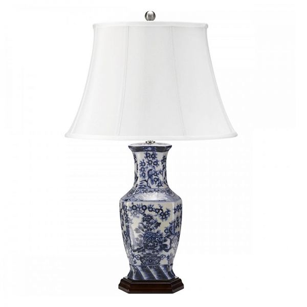 Lampa stołowa ceramiczna Blue&White Ginger Jar V
