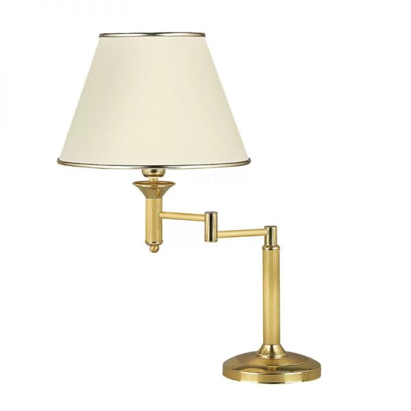 Klasyczna złota lampa stołowa Soleil Gold II łamana