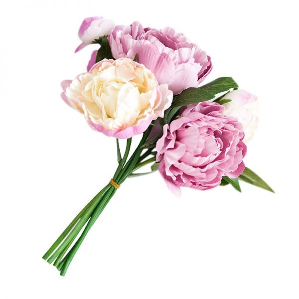 Bukiet Peonia różowo-kremowa