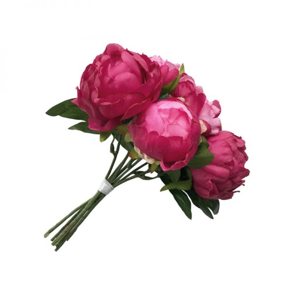 Bukiet Peonia ciemnoróżowa
