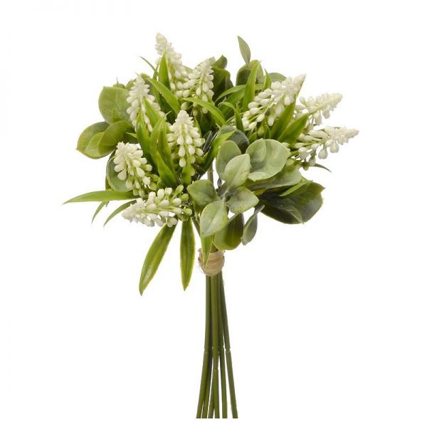 Bukiet Szafirki białe wys.28cm