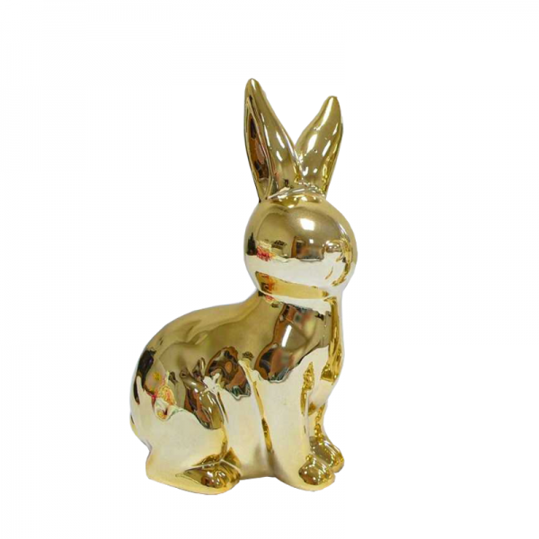Figurka dekoracyjna Easter Gold Bunny V