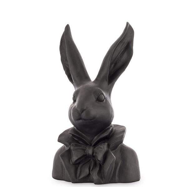 Dekoracyjna figurka popiersie Królik Bunny Black 29cm