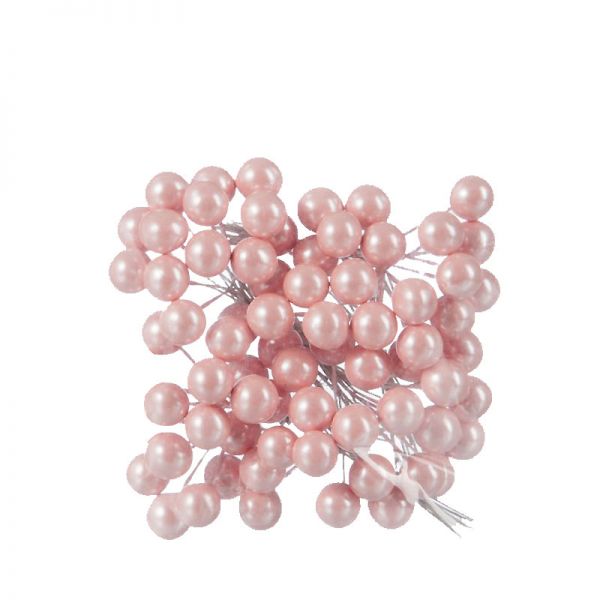 Dekoracyjne kulki na piku light rose