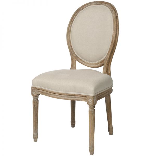 Krzesło tapicerowane Medalion Hamptons Rustic