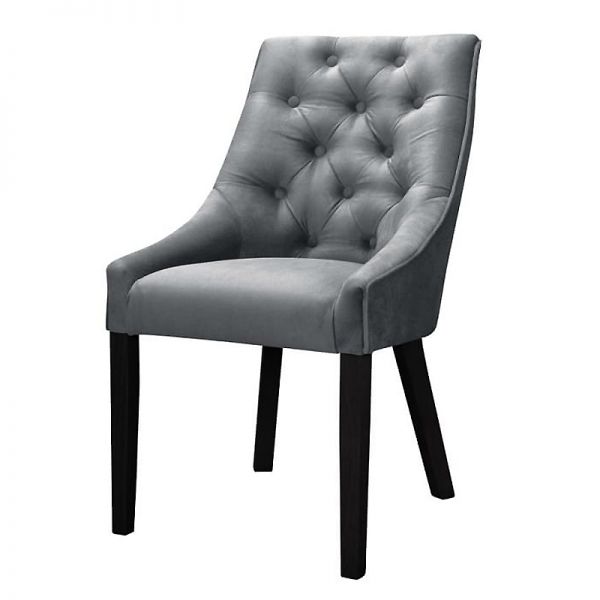 Krzesło tapicerowane pikowane do jadalni w stylu modern classic Karl
