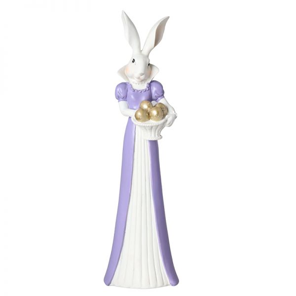 Figurka dekoracyjna Królik Wielkanocny Violet I wys.37,5cm