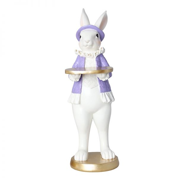 Figurka dekoracyjna Królik Wielkanocny Violet IX wys.30,5cm