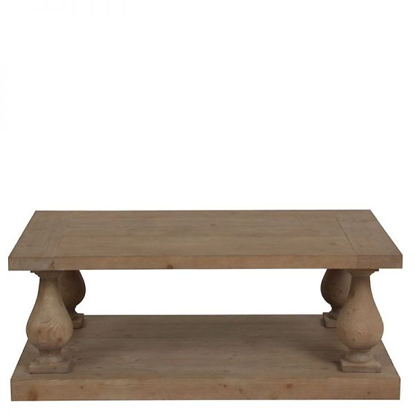 Stolik kawowy drewniany w stylu hampton Hamptons Rustic Wood