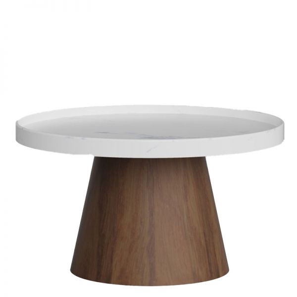 Nowoczesny stolik kawowy do salonu Paxton śr.80cm