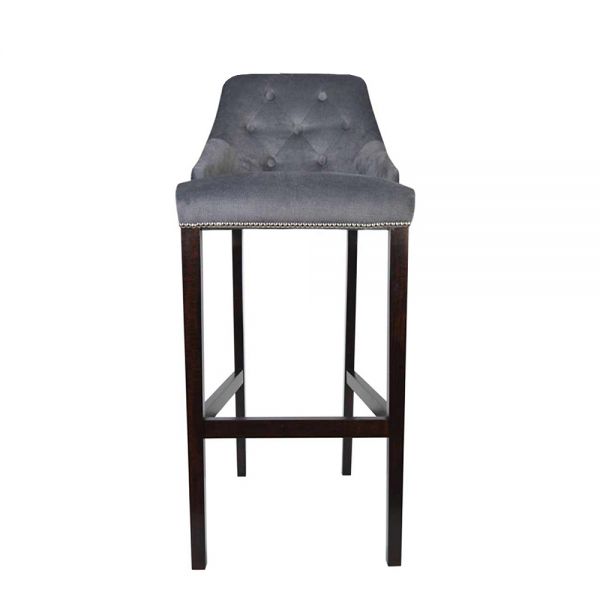 Klasyczny pikowany hoker barowy z pinezkami styl modern classic nowojorski hamptons glamour Zoya