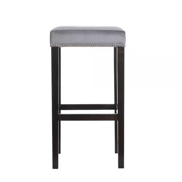 Prosty hoker glamour bez oparcia z pinezkami styl modern classic