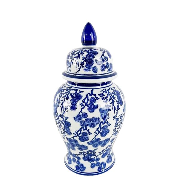 Waza ceramiczna biało-niebieska hampton Blue Ginger Jar II