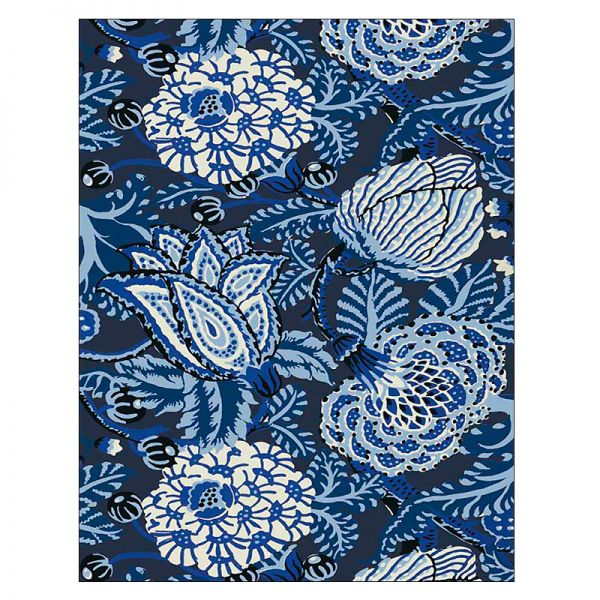 Tapeta w kwiaty granatowa Mitford Navy