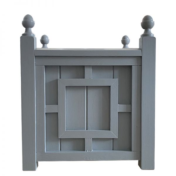 Donica drewniana szara Hamptons Planter Box 44x44xH51cm