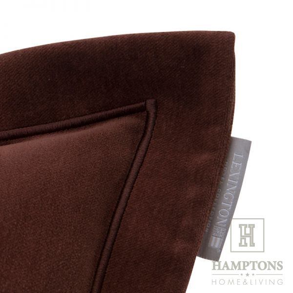 Poduszka Lexington Hotel Velvet Sham Chestnut brązowa  50x50cm