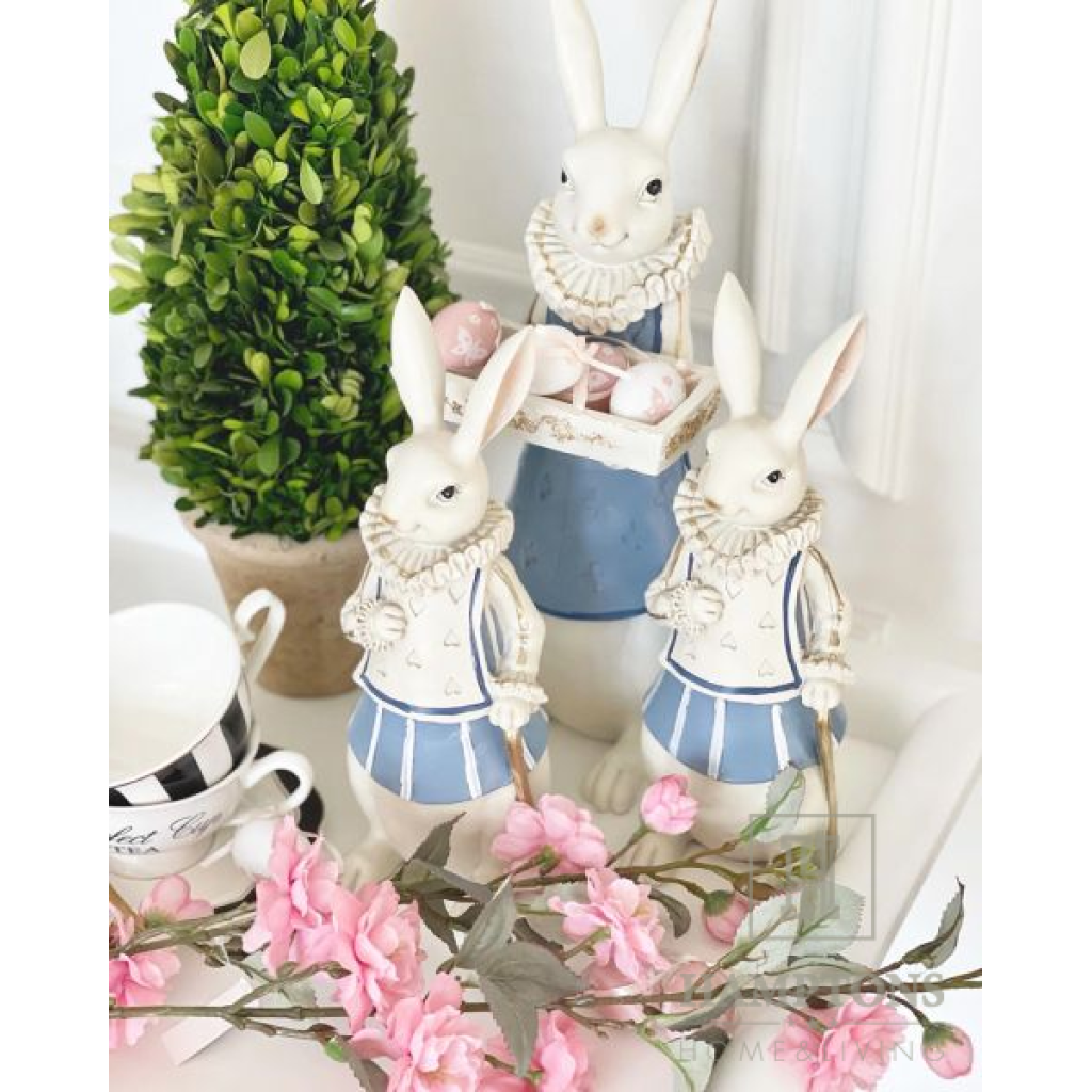 Figurka dekoracyjna Królik Wielkanocny Blue wys.37cm