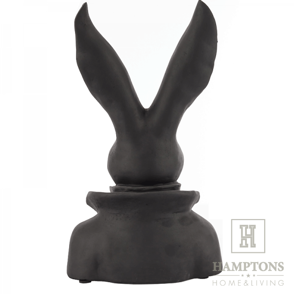 Dekoracyjna figurka popiersie Królik Bunny Black 35cm