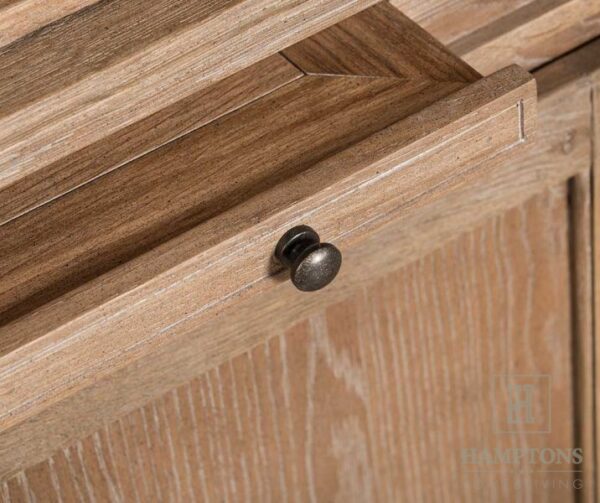 Duża biblioteka drewniana Hamptons Rustic Wood