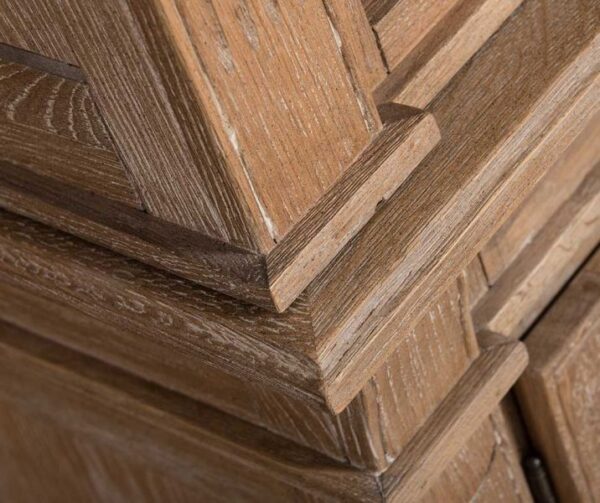 Duża biblioteka drewniana Hamptons Rustic Wood