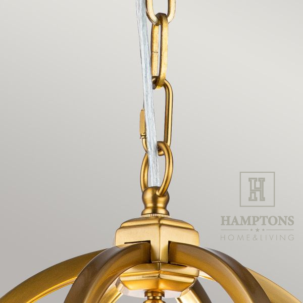 Lampa wisząca mała kula Corintia 3S Gold