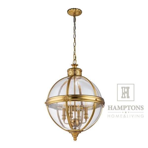 Lampa wisząca kula Globe 4 Gold