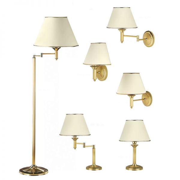 Klasyczna złota lampka nocna Soleil Gold