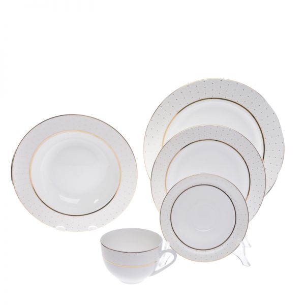 Serwis obiadowy dla 4os. Classic White&Gold